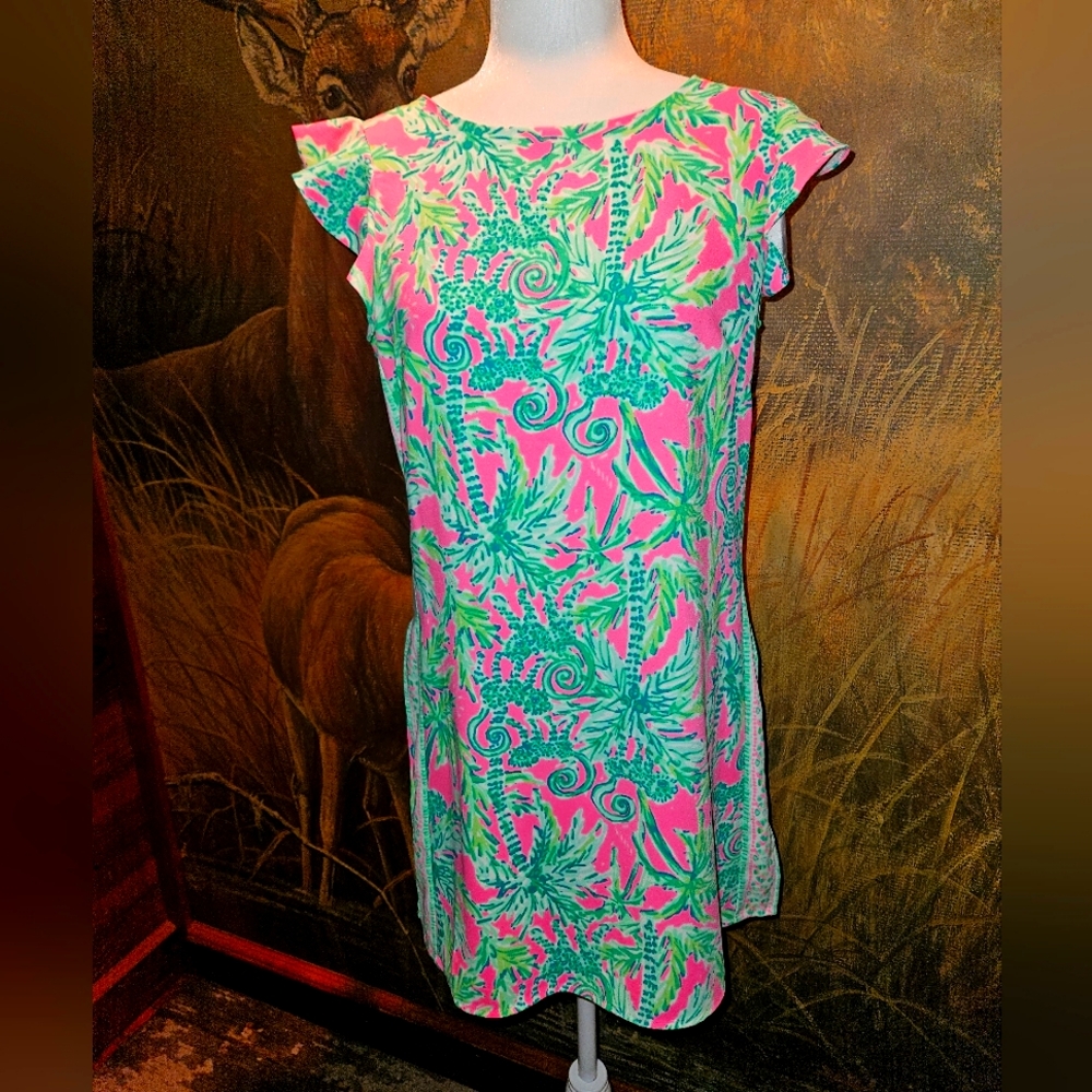 Lilly Pultizer Romper Shorts Dress 8 NWOT